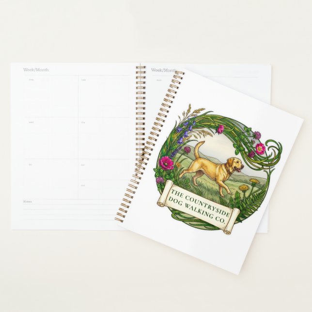 Labrador Dog Walker Trainer Planner (Display)