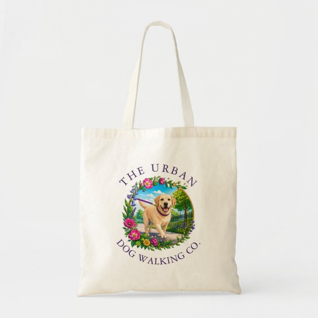 Labrador Dog Walking Training Tote Bag (Front)