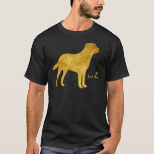 Labrador Dogs Lab Mum Gold Cute Labrador Owner Dog T-Shirt