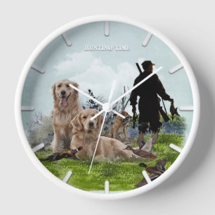 Labrador, duck hunting  clock