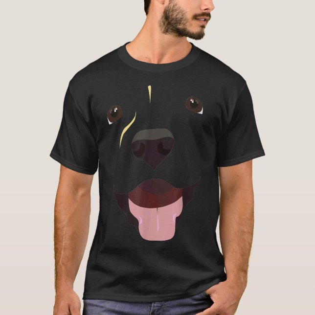 Labrador Face _ Cute Lab Dog T-Shirt (Front)
