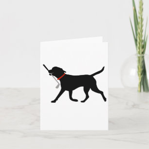 Labrador Fetch Golf Club Cute Golfing Black Lab Go Card