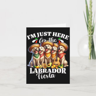 Labrador fiesta here for cinco de mayo labrador  card