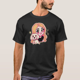 Labrador Girl Retro Dog Princess Retriever Kids Re T-Shirt
