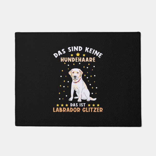 Labrador Glitter Doormat (Front)