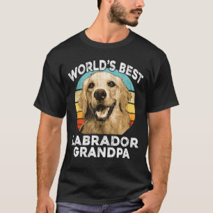 Labrador Grandpa - Worlds Best Lab Grandpa Dog Ret T-Shirt