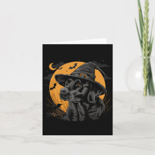 Labrador Halloween Funny Cute Dog Black Lab Mum Card