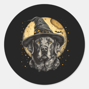 Labrador Halloween Funny Cute Dog Black Lab Mum Classic Round Sticker
