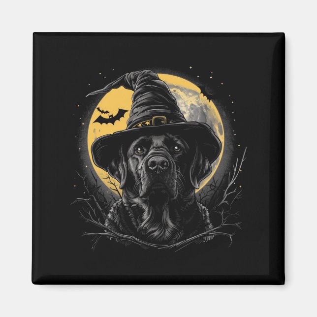 Labrador Halloween Funny Cute Dog Black Lab Mum Magnet (Front)