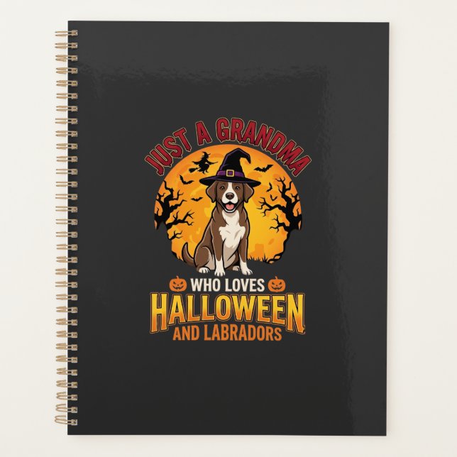 Labrador Halloween Grandma Dog Design_1 Planner (Front)