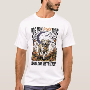 Labrador Halloween Shirt Vintage Dog Mum Graphic_1