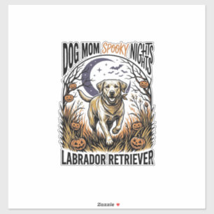 Labrador Halloween Shirt Vintage Dog Mum Graphic_1
