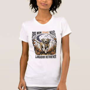 Labrador Halloween Shirt Vintage Dog Mum Graphic_1