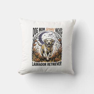 Labrador Halloween Shirt Vintage Dog Mum Graphic_1 Cushion