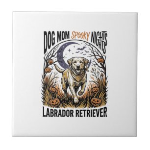 Labrador Halloween Shirt Vintage Dog Mum Graphic_1 Tile