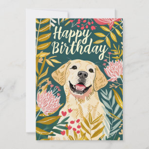 Labrador Happy Birthday Holiday Card