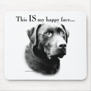 Labrador Happy Face Mouse Pad