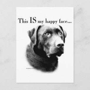 Labrador Happy Face Postcard