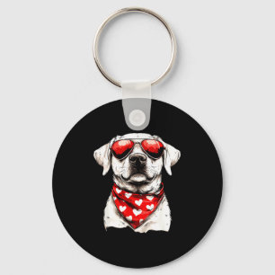 Labrador Heart Bandana Cool Lab Dog Lover Men Wome Key Ring