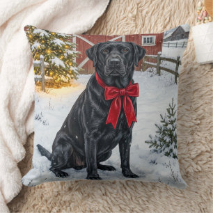 Labrador Holiday  Cushion