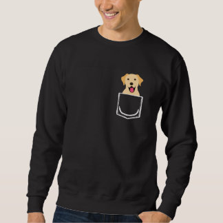 Labrador In Pocket Peeking Dog Sweatshirt