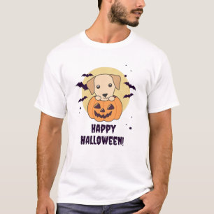 Labrador In Pumpkin Cute Dogs Happy Halloween T-Shirt