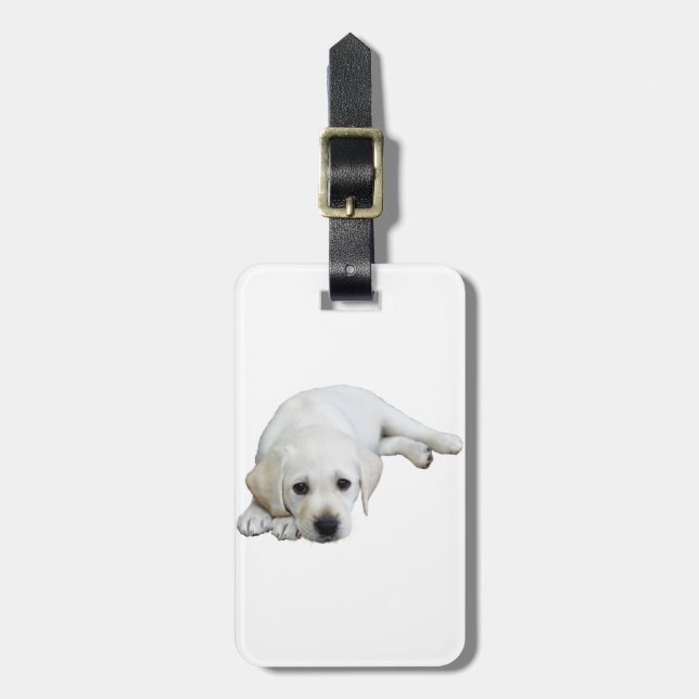 Labrador Looking Upwards Luggage Tag (Front Vertical)