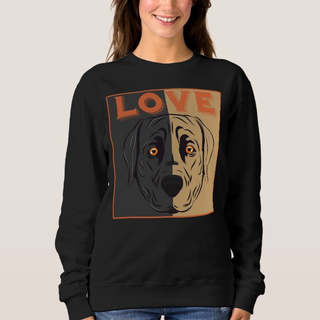 Labrador Love Dog Sweatshirt (Front)
