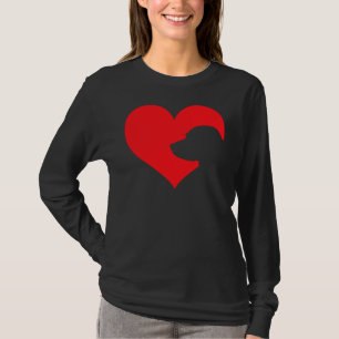 Labrador Love For Lab Retriever Owners Heart Long T-Shirt