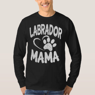 Labrador Mama Breeder Dog Lab Mom Owner Fitted Sco T-Shirt