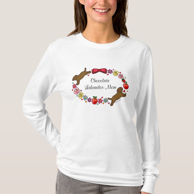 LABRADOR MOM (Chocolate Lab) T-Shirt (Front)