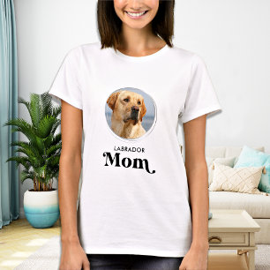 Labrador MOM Personalised Cute Puppy Dog Pet Photo T-Shirt
