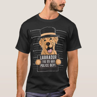 Labrador Mugshot Dog   T-Shirt