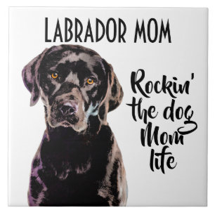 Labrador Mum Ceramic Tile