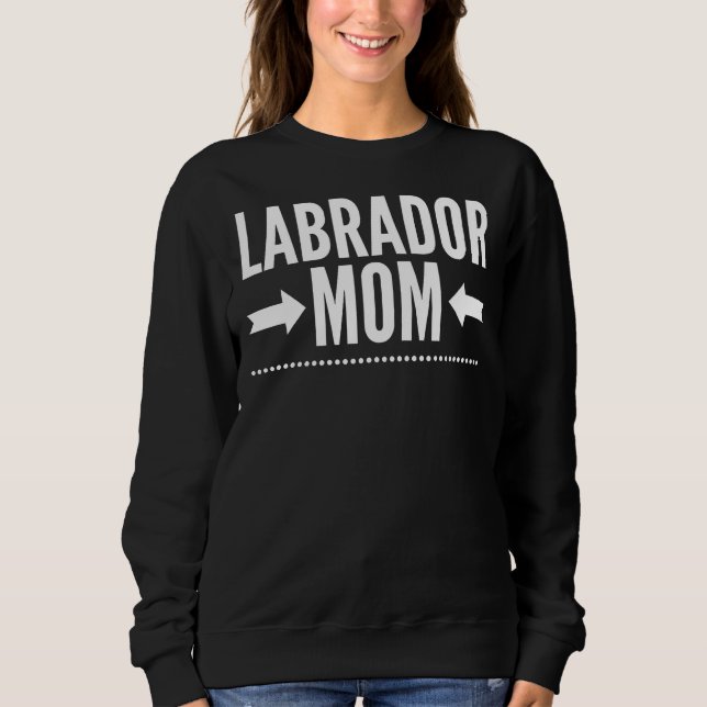 Labrador Mum Fitted Scoop Sweatshirt (Front)