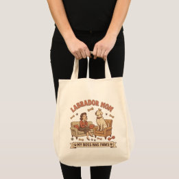 Labrador Mum My Boss Has Paws Tote Bag