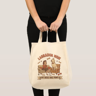 Labrador Mum My Boss Has Paws Tote Bag