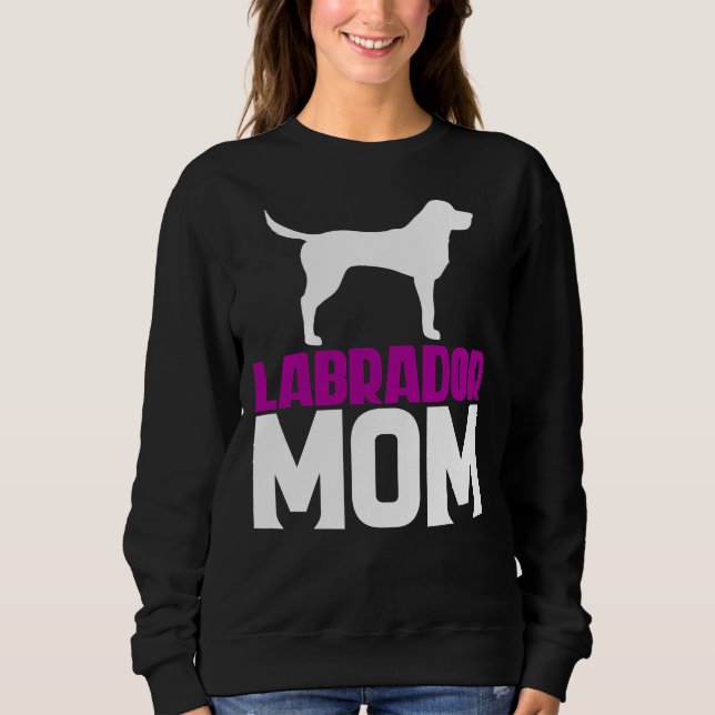 Labrador Mum Pink Sweatshirt (Front)