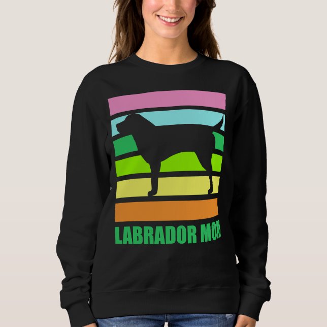 Labrador Mum Retro Sweatshirt (Front)