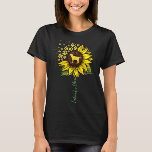 Labrador Mum Sunflower Labrador Retriever Dog Mum T-Shirt