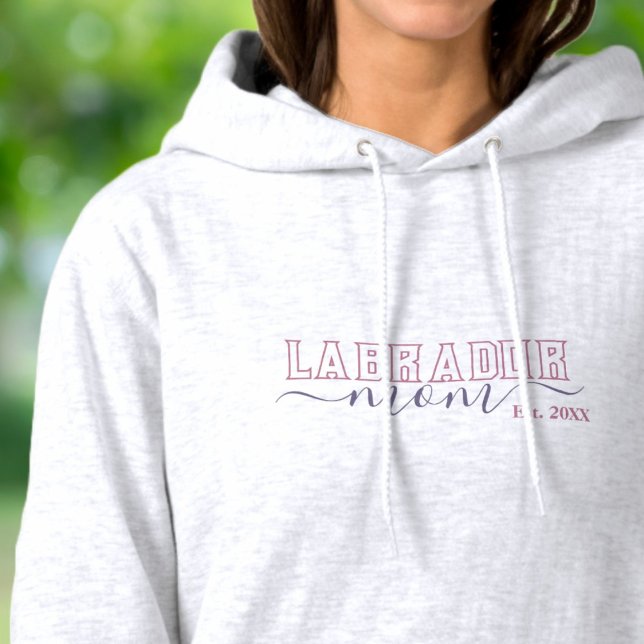 Labrador Mum Varsity Script Established Hoodie (Creator Uploaded)