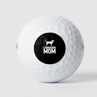 Labrador Mum White Text Golf Balls