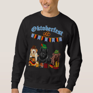 Labrador Oktoberfest Outfit Black Lab Sweatshirt