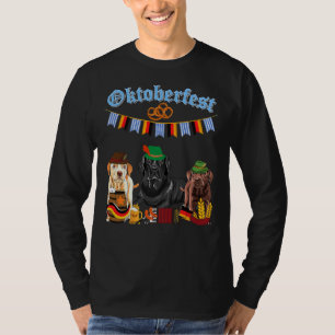 Labrador Oktoberfest Outfit Black Lab T-Shirt