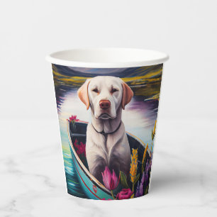Labrador on a Paddle: A Scenic Adventure Paper Cups