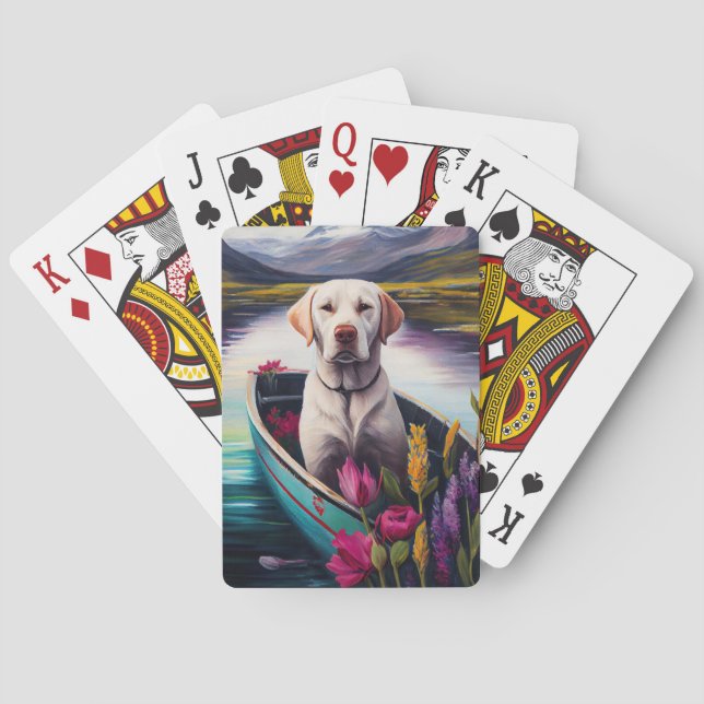 Labrador on a Paddle: A Scenic Adventure Playing Cards (Back)