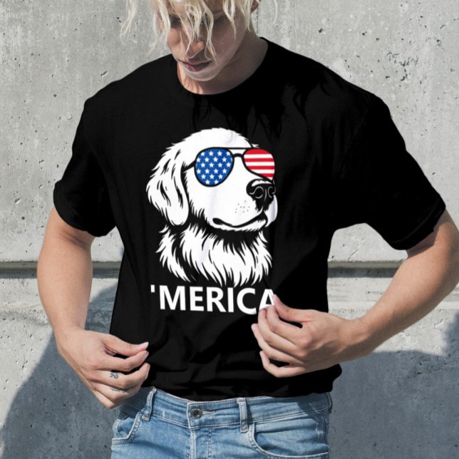 Labrador Patriotic American Flag Independence Day T-Shirt (Creator Uploaded)