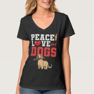 Labrador Peace Love And Dogs T-Shirt