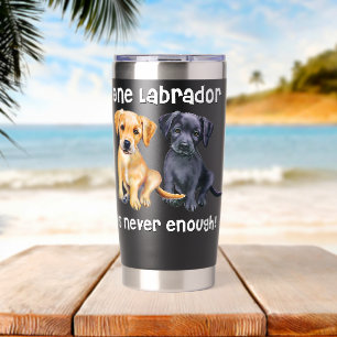 Labrador Pet Dog Funny Gift black golden yellow la Insulated Tumbler