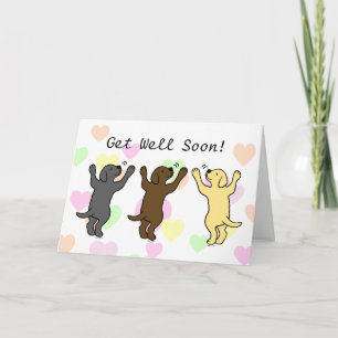 Labrador Puppies Group Hug Card
